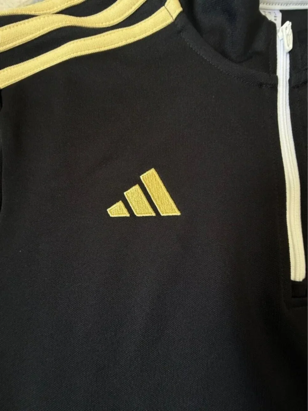Adidas Florida Premier Football Club Aeroready Zip Pullover Black Gold Size L